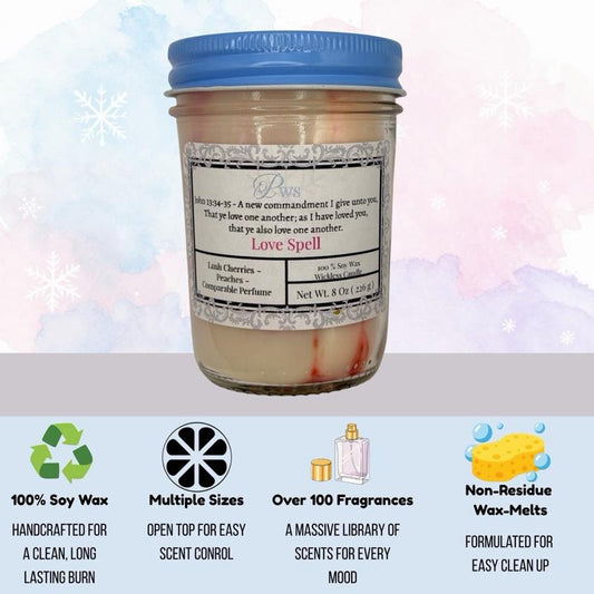 Phr0zen's Wickless Candle 8 Oz 100% Soy Wax